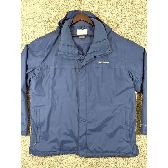 Columbia Sportswear Core Interchange Core Blue Jacket Men's Size XXL - Picture 1 of 13